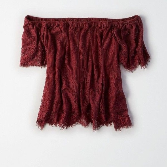 American eagle off-shoulder top size medium - Picture 1 of 8